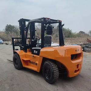 Carretilla elevadora diésel Hangzhou de <span class=keywords><strong>7</strong></span> toneladas con elevador de mástil de 2 etapas 4,5 m estado usado - Product Image 3