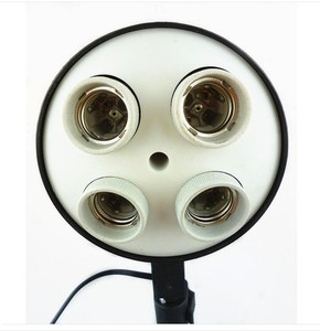 หัวไฟซ็อกเก็ต<span class=keywords><strong>4</strong></span> <span class=keywords><strong>X</strong></span> E27,สำหรับไฟสตูดิโอถ่ายภาพอุปกรณ์เสริมหลอดไฟสำหรับใส่หลอดไฟ - Product Image 4