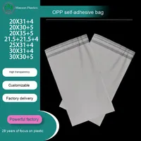 Pochettes plates en plastique PE auto-adhésives OPP pour l'emballage de vêtements de masque de bijoux alimentaires autocollants transparents
