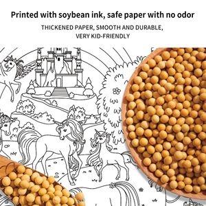 Keybaby personnalisé Dessin Service D'impression Princesse Thème Géant Enfants Coloriage Bannière Affiche pour Mur - Product Image 6