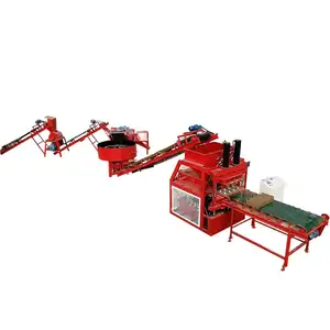 HBY4-10 for Hongbaoyuan Supplier Earth Brick Compressed Stabilized Clay Brick Making Machine Production Line For Uzbekistan