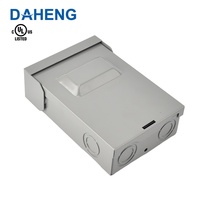 Interruptor de Desconexión Industrial de CA Metálico PDS-60Amp, 240V, Extraíble, 60A, 2 Polos, 3 Hilos, Monofásico, Sin Fusibles, Marca DAHENG para Uso Industrial