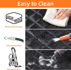 Funda Protectora para Asiento de Coche para Perros, Oxford, Resistente al Agua, Antiarañazos, Antideslizante, Tipo Hamaca, para Asiento Trasero, para Todas las Estaciones, Tamaños Personalizables, Logotipo Personalizado - Product Image 6