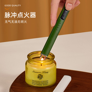 Electronic Pulse <b>Lighter</b> Long Handle <b>Windproof</b> Igniter For Candles Stoves - Product Image 1