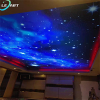 LeArt Decoraciones Lambris Pvc Plafond 3D 2 pies X 4 pies Tela elástica Falso techo extensible Miami