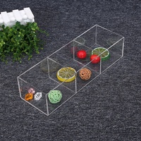 Boîte moderne en acrylique pour bonbons, cadeaux, bijoux – Présentoir de rangement rectangulaire en PET, technique d'injection plastique, aluminium, taille promotionnelle