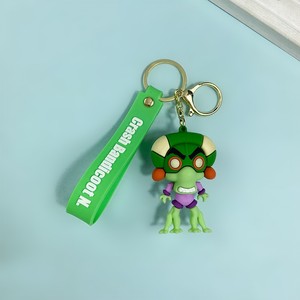 Creative Game Anime Crash <strong>Keychain</strong> Trendy <strong>Cool</strong> Wolf Green Monster Key Chain <strong>Customize</strong> Game Movie 3D Carton <strong>Keychain</strong> - Product Image 3