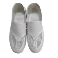 Zapatos de Seguridad Antiestáticos de Lona con Suela de PVC/PU, Cuatro Orificios, Antipolvo, para Cuarto Limpio ESD, Colores Personalizados