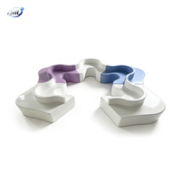 Ensemble de bancs modulaires en FRP à blocs de couleur, en forme de puzzle, pour l'extérieur