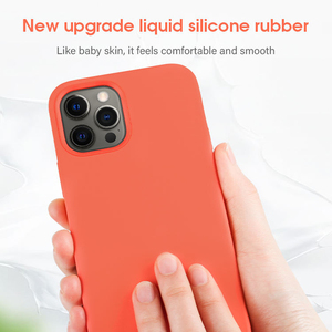 สำหรับ iPhone 13 Pro ฝาปิดโทรศัพท์มือถือไมโครไฟเบอร์ด้านในเคสแฟชั่นซิลิโคนเหลวสัมผัสนุ่มสำหรับ iPhone 14 15 16 Pro - Product Image 5