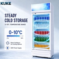 Réfrigérateur commercial grande capacité à trois portes, monotempérature, à froid ventilé, pour boissons, avec étagères réglables et couleur personnalisable
