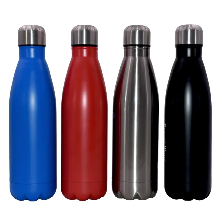 Neue kundendefinierte 500 ml Wasserspenderflasche in Colaform Trinkflasche Edelstahl isolierte Wasserspenderflasche pulverbeschichteter Vakuumbecher