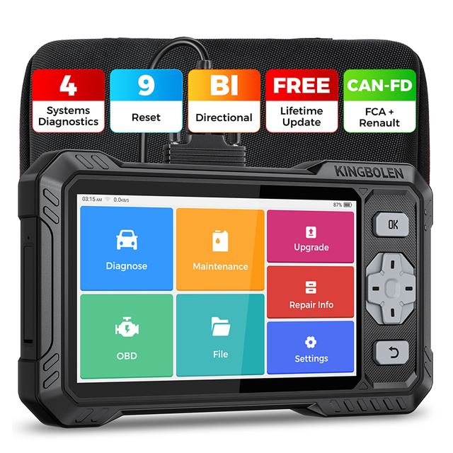 Kingbolen New Arrival S608 9 Reset Scan Tool Lifetime Free Update OBD2 Scanner Check Engine Car Code Reader