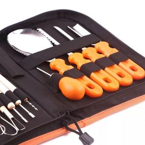 13Pcs/Set Professional Cutting Supplies Halloween Pumpkin Carving <b>Tools</b> Kit With Carrying <b>Case</b> - Product Image 3