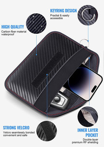 <span class=keywords><strong>Bolsa</strong></span> de Fibra de Carbono Premium para Bloqueo de Señales con Protección <span class=keywords><strong>RFID</strong></span>, Funda Protectora para Llaves de Coche, <span class=keywords><strong>Bolsa</strong></span> de Almacenamiento <span class=keywords><strong>Faraday</strong></span> para Llaves de Coche - Product Image 5