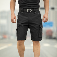 Shorts cargo tactiques d'été pour hommes, 100% polyester, imperméables, respirants, séchage rapide, longueur genou, pour la randonnée et le travail