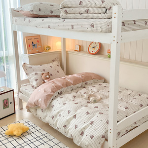 High End Customized 3 Piece 100% Cotton Student <b>Single</b> Size Printed Comforter <b>Bedding</b> Set for Home Use - Product Image 2