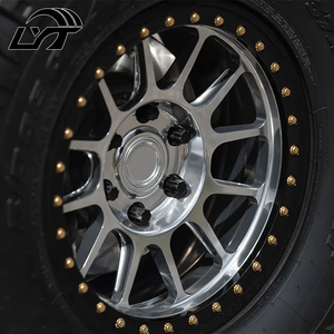 Rines <span class=keywords><strong>LYT</strong></span> Personalizados de 17 Pulgadas, Forjados, Todoterreno, Estilo Beadlock, de Aleación de Aluminio para Jeep, Ford, Camionetas 4x4, SUV - Product Image 4