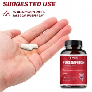 OEM ODM Ceylon <b>Cinnamon</b> and <b>Cardamom</b> for Mood & Memory, Eye Health-Saffron Extract Capsules with Black Pepper - Product Image 4