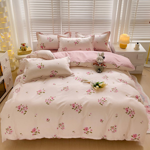New chải polyester sợi len đầy chất lượng <span class=keywords><strong>Comforter</strong></span> <span class=keywords><strong>Set</strong></span> cho sinh viên ký túc xá bộ đồ giường - Product Image 2