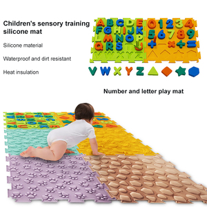 Tappetini sensoriali in Silicone testurizzato da palestra per massaggi antiscivolo personalizzati per <span class=keywords><strong>l</strong></span>'apprendimento dei bambini che giocano ad attività autistici per bambini realizzati in metallo - Product Image 5