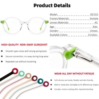Personnalisation de lunettes optiques rondes en acétate de luxe, montures de lunettes pour enfants haut de gamme, durables, confortables pour un usage quotidien, OEM/ODM