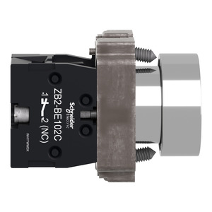 XB2BA42C Harmony XB2 Luz indicadora de botón pulsador 10A Máx. Metal Doméstico Actual - Product Image 1
