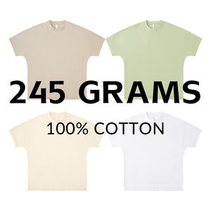 Venta al por mayor 100% algodón 240gsm sólido tejido Vintage manga corta logotipo personalizable lavado ácido camisetas de hombre - Product Image 2