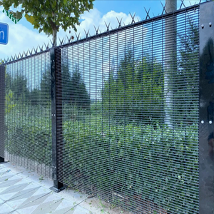 고품질 경관지역 358 방절단 안전 경계 보안 와이어 메쉬 도난 방지 스파이크 358 방등반 메쉬 펜싱 울타리 - Product Image 1