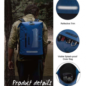 Large Capacity Dry Bag Waterproof Floating <b>Backpack</b> <b>Heavy</b> <b>Duty</b> PVC Lining Hiking Swimming Gym Rafting Camping Stream Use - Product Image 3