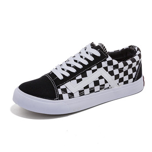 Scarpe da Skate da strada scarpe di tela Casual all'ingrosso scarpe da ginnastica di lusso stivali da donna con lacci alla caviglia scarpe da ginnastica piatte pied de poule - Product Image 1