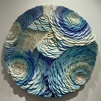 Carreaux de mur de mosaïque de couleur en céramique émaillée brillante faite à la main Arts muraux encadrés personnalisés pour la maison Restaurant suspendu traditionnel