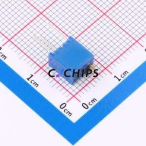 Resistencia Ajustable/Potenciómetro 3266W-202-LF, Componente de Orificio Pasante (THT)-3P, 6.8x4.7mm, Resistencia de 2kOhm, 10%, 500mW, 250ppm ℃ - Product Image 2