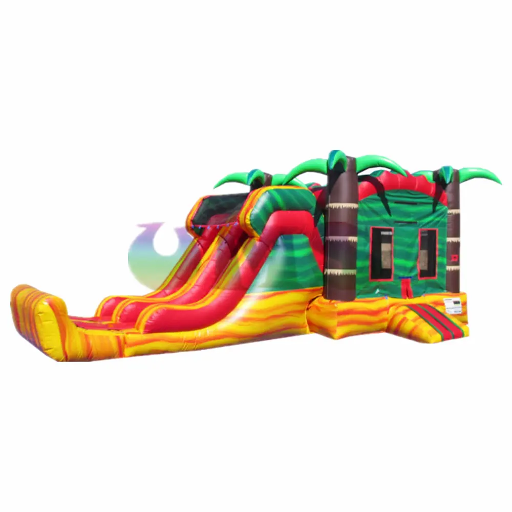 Đảng giá rẻ Jumper Bouncer Combo nhà bị trả lại Inflatable Bouncer/Đá Cẩm Thạch Jumper Combo với TRƯỢT KÉP cho thuê