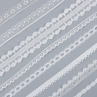Offre Spéciale Prix Compétitif Tissu Brodé en Dentelle 100% Coton Marque LYH pour Vêtements et Chaussures Élastique Largeur 15MM Personnalisable