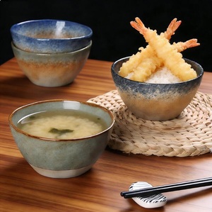 Bol en céramique émaillée à motif peint à la main, vaisselle, plats de service en céramique, bol à dîner, style design fantaisie, pour la maison et les restaurants - Product Image 4