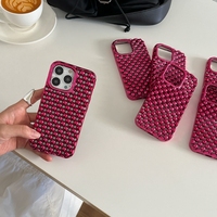 Bling Unique Creux Perle Souple TPU étui pour iphone 17 Pro Max 16 Pro 15 14 13 Dissipation Thermique Placage Antichoc Couverture de Téléphone