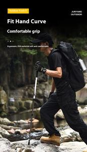 Cleye Factory Direct Béquilles en alliage d'aluminium avec poignée en caoutchouc Bâton de marche télescopique pour l'escalade Marche en gros - Product Image 6