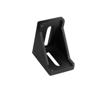 Plaques d'angle triangulaires en alliage d'aluminium, rainure pour profilés en aluminium 2020 2040, fixations d'angle