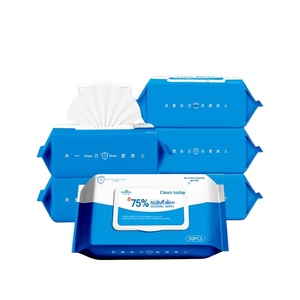 Toallitas Desinfectantes Húmedas American Poetry, 75% de <span class=keywords><strong>Alcohol</strong></span>, Sin Perfume, No Tejidas, Médicas, 50 Unidades por Paquete, Limpieza Higiénica Sin Enjuague - Product Image 1