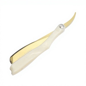 Rasoir à lame unique IKZARSA modèle Z1 en acier inoxydable, manche en plastique ABS caoutchouté pour usage en salon de coiffure, rasage manuel pour homme - Product Image 1