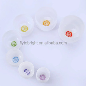 Cuencos Cantores de Cristal de Cuarzo, Juego de 7 Colores, de 6 a 14 Pulgadas, Música Curativa para Yoga y Terapia de Sonido - Product Image 4