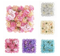 Vente en gros 40*60cm décoration de mariage photographie fond simulation soie Dahlia fleur artificielle mur plante
