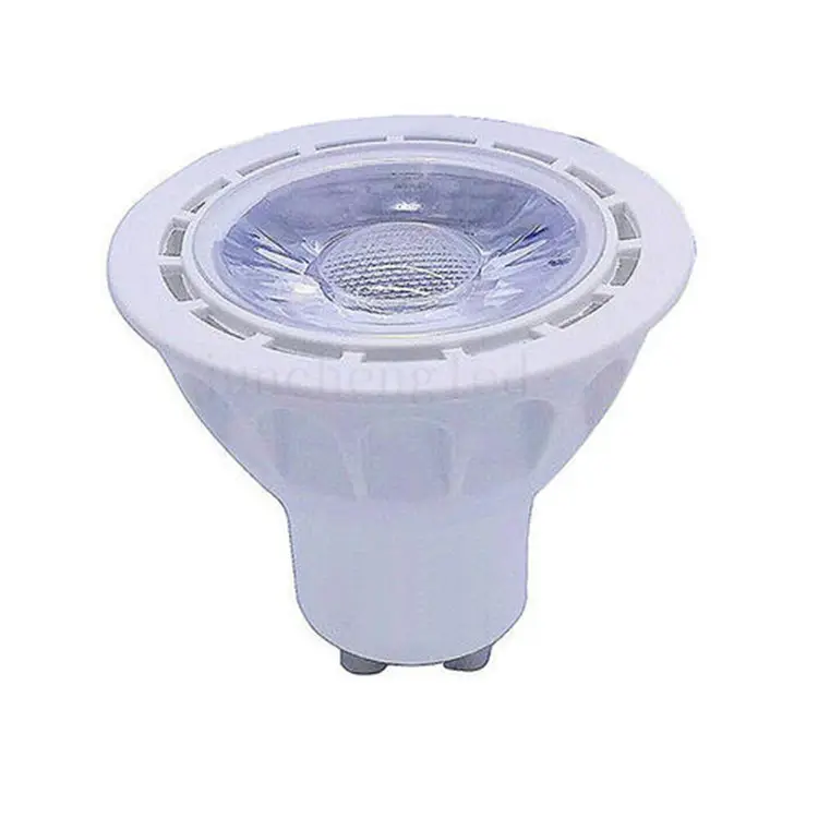 MR16-bombilla LED GU10 2835, lámpara de aluminio revestida de plástico, 220V, 5W, 6 lámparas LED, 7W, 12 lámparas LED, frío/cálido, 350lm