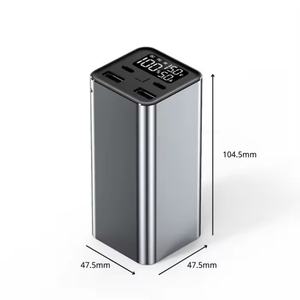 Batterie externe OEM 20000mAh à charge rapide avec chargeur portable mince 100W/65W en alliage d'aluminium pour ordinateur portable - Product Image 1