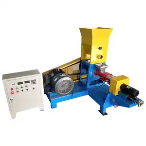 Puffed Floating Fish Feed Extruder Machine Fish Feed Pellet Machine Making Machine For Small Farm Cat Dog Food Feed Extruder