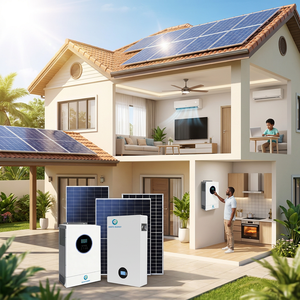 Sistema Solare Completo da 3kw 6kw 11kw 22kw con Set di Accumulo, Sistema Energetico Solare Off-Grid Completo con Batteria e Inverter per Casa - Product Image 3