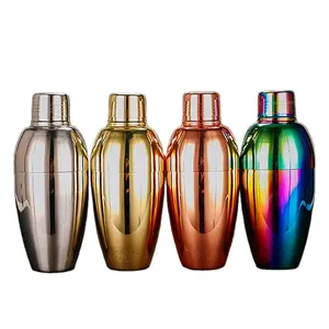 Bar Ferramentas Glitter Metal Aço Inoxidável Bolha Cocktail Shaker Garrafa Para Mistura De Bebidas