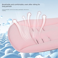 Coussin de siège pliable universel en coton épais pour poussettes papillon libellule pour bébés de 0 à 3 ans