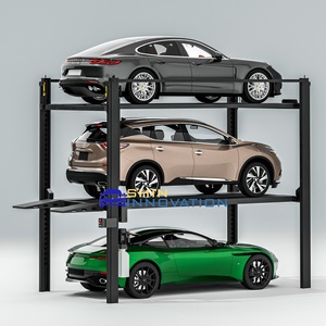Harga Pabrik Lift Parkir Mobil Bertingkat Empat Tiang Hidrolik Triple Stacker 3 Tingkat Kapasitas 2500kg Tinggi Angkat 2000mm - Product Image 2